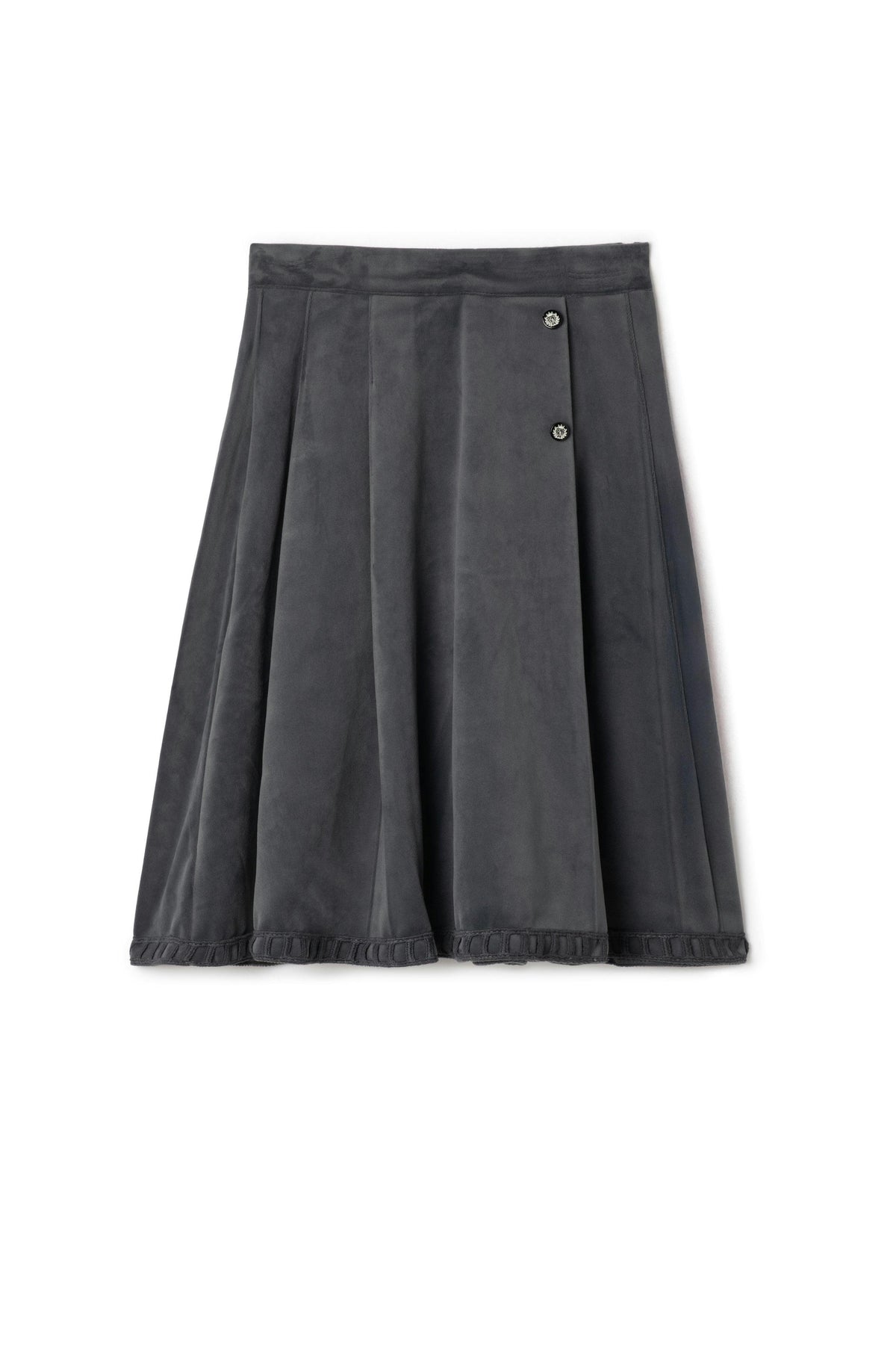 Elastic Waist Velvet Skirt