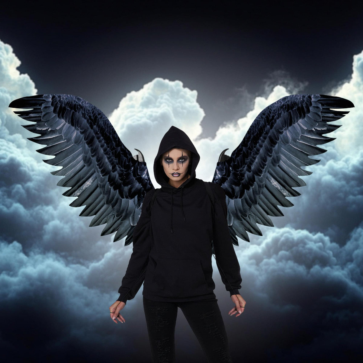 Raven Costume Wings | One Size Fits Most