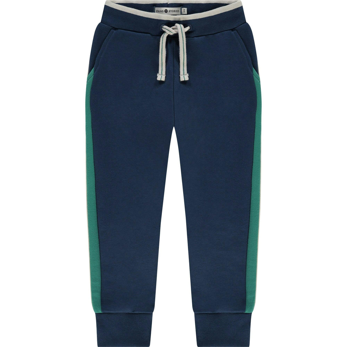Contrast Side Panel Drawstring Sweatpants
