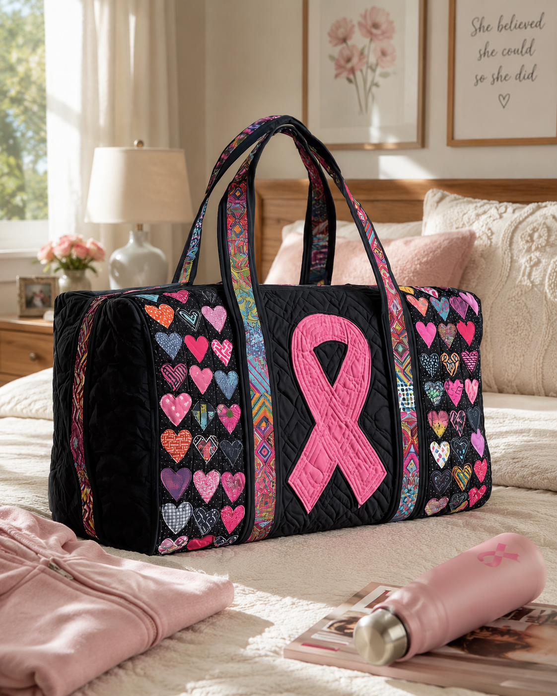 Hippie Van Quilted Duffle Bag