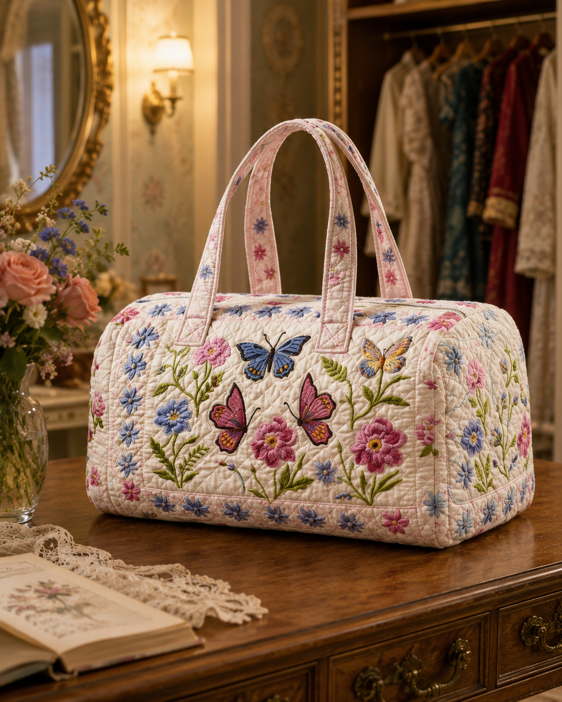Hippie Van Quilted Duffle Bag