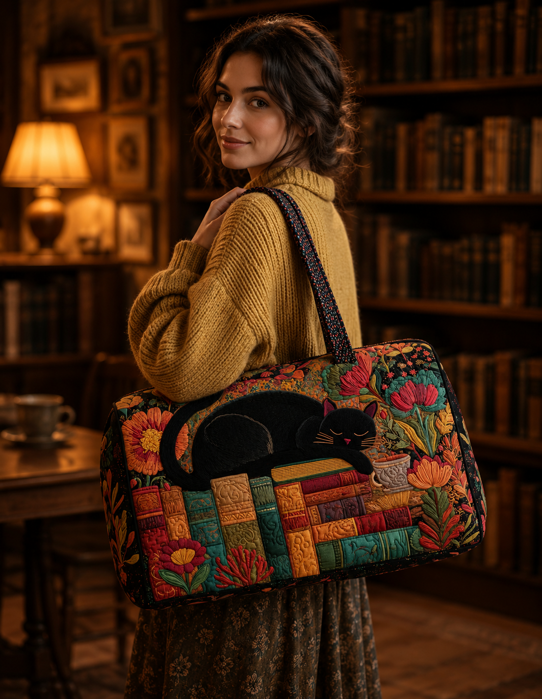 Hippie Van Quilted Duffle Bag
