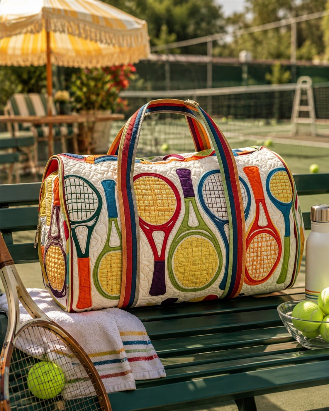 Hippie Van Quilted Duffle Bag