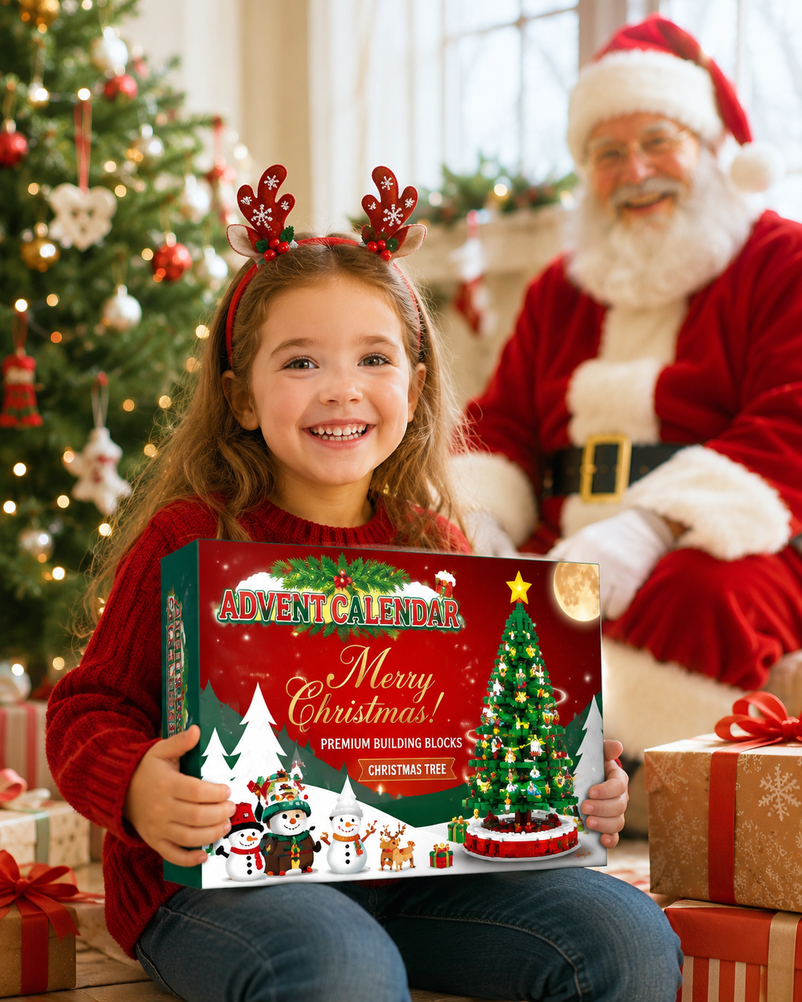 Advent Calendar 2026-Christmas tree building set toy