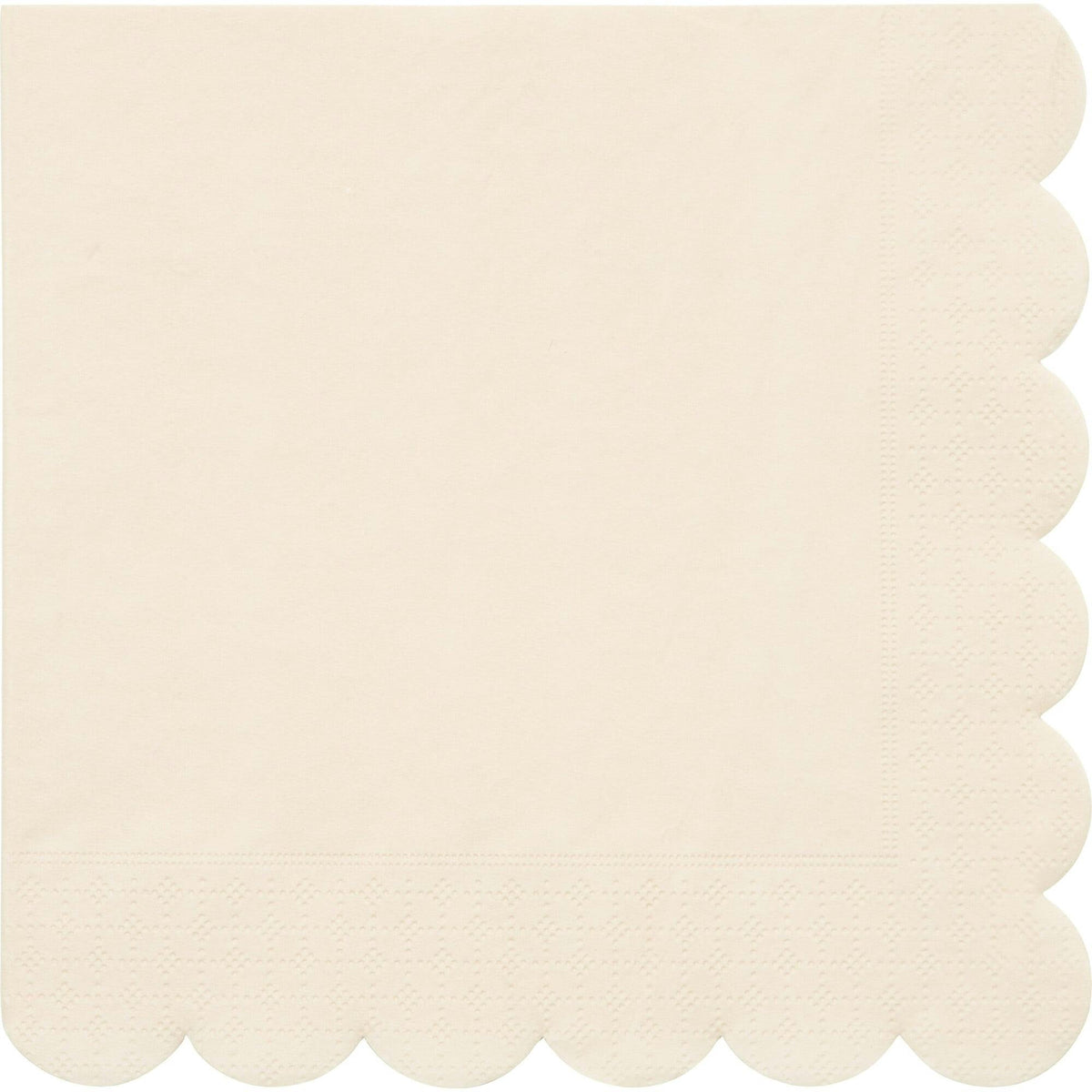 Large Cream Paper Napkins