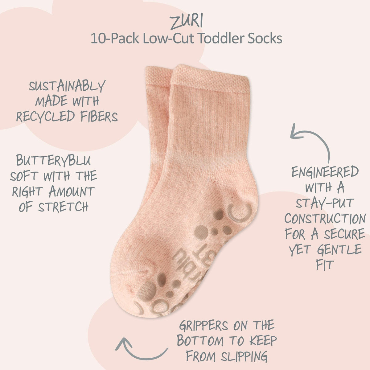 ZURI 10-Pack Baby & Toddler Socks