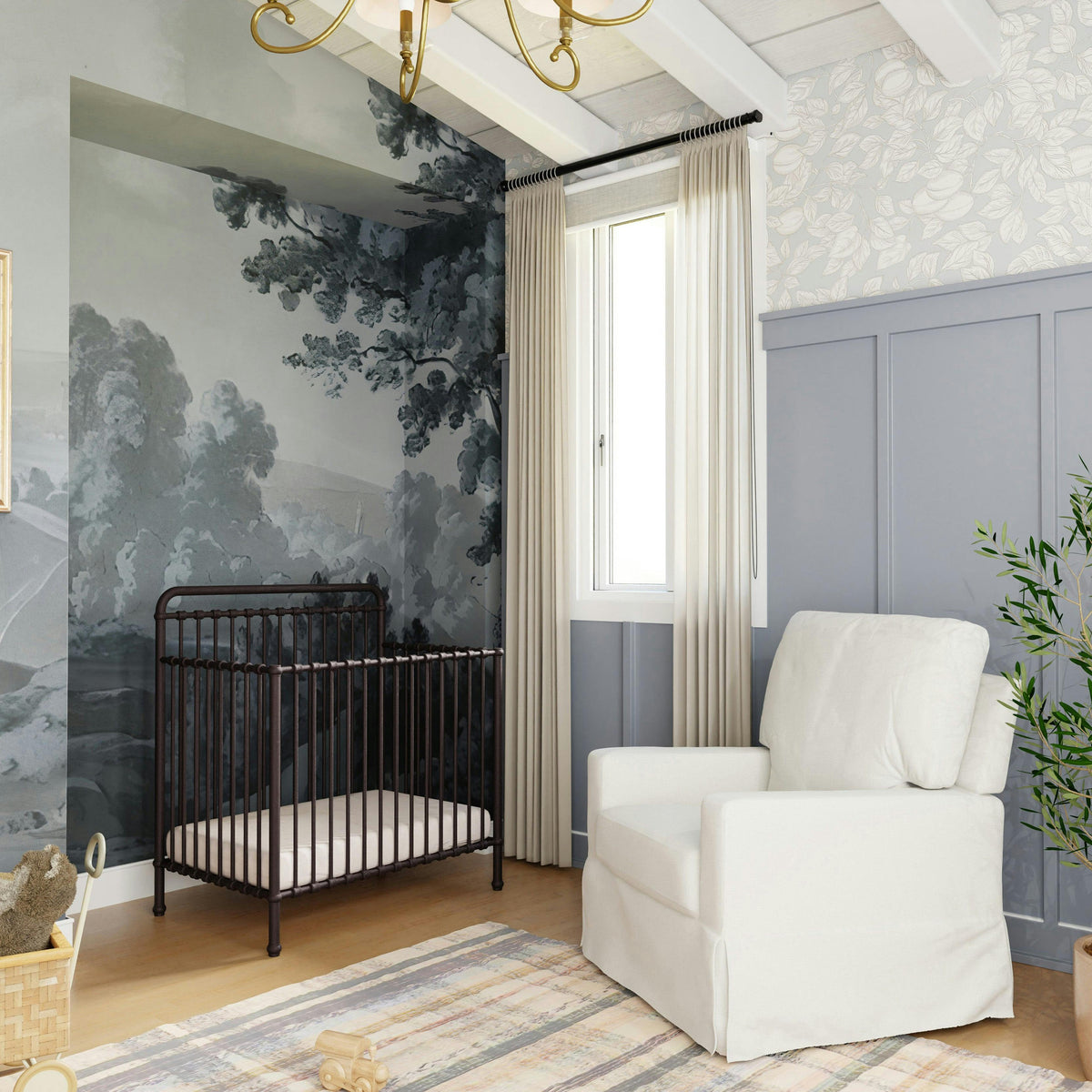 Namesake Winston 4-in-1 Convertible Mini Crib