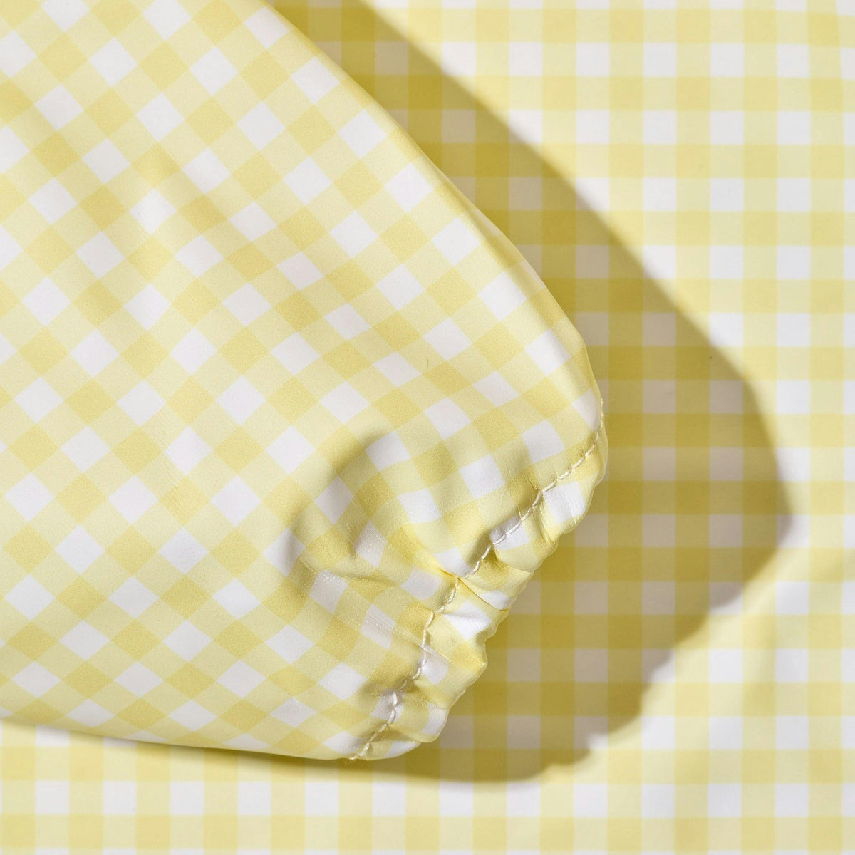 Magnetic Long Sleeve Bib - Butter Yellow Check