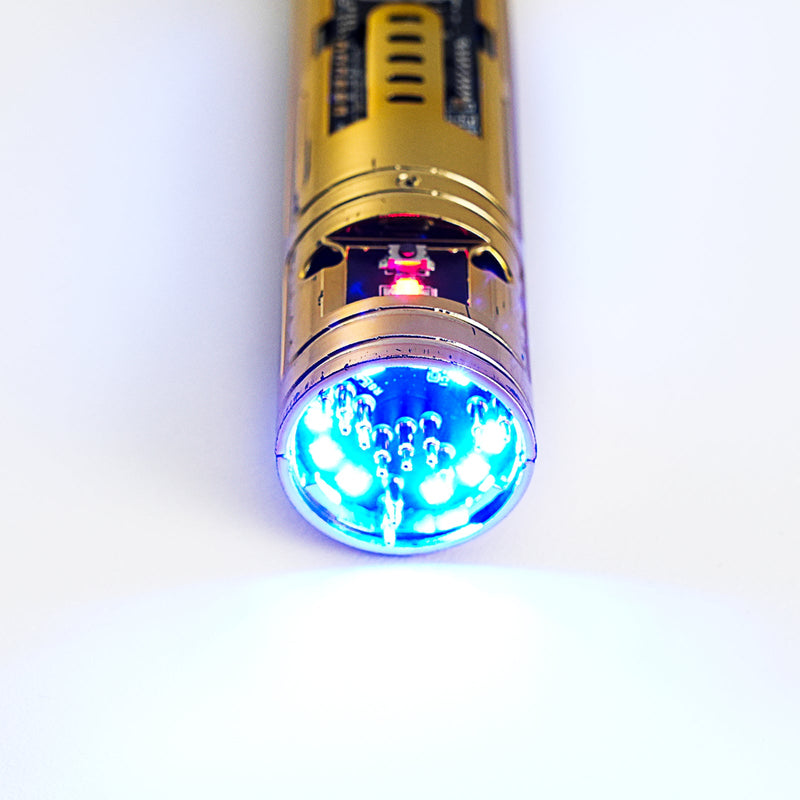 XenoPixel Custom Lightsaber Replacement Chassis Core with Kill Switch – Gold Pogo Pin Board