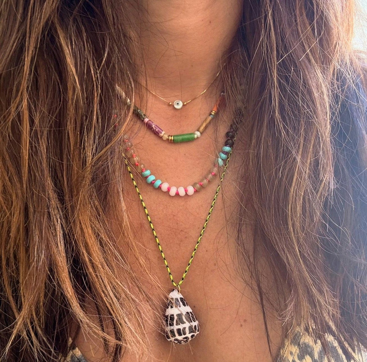 Leona Precious Stone Necklace