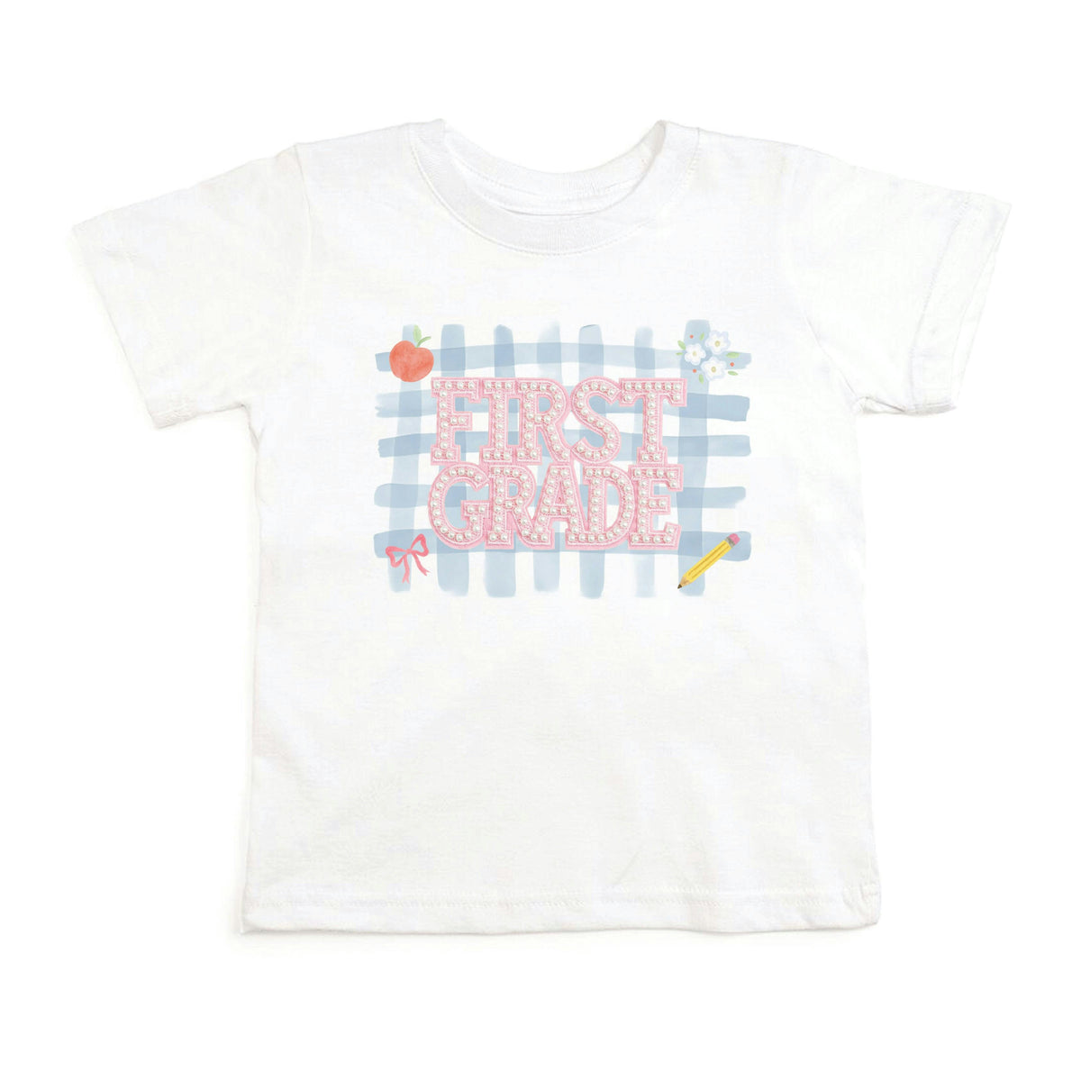 First Grade Pearl Patch Short Sleeve T-Shirt