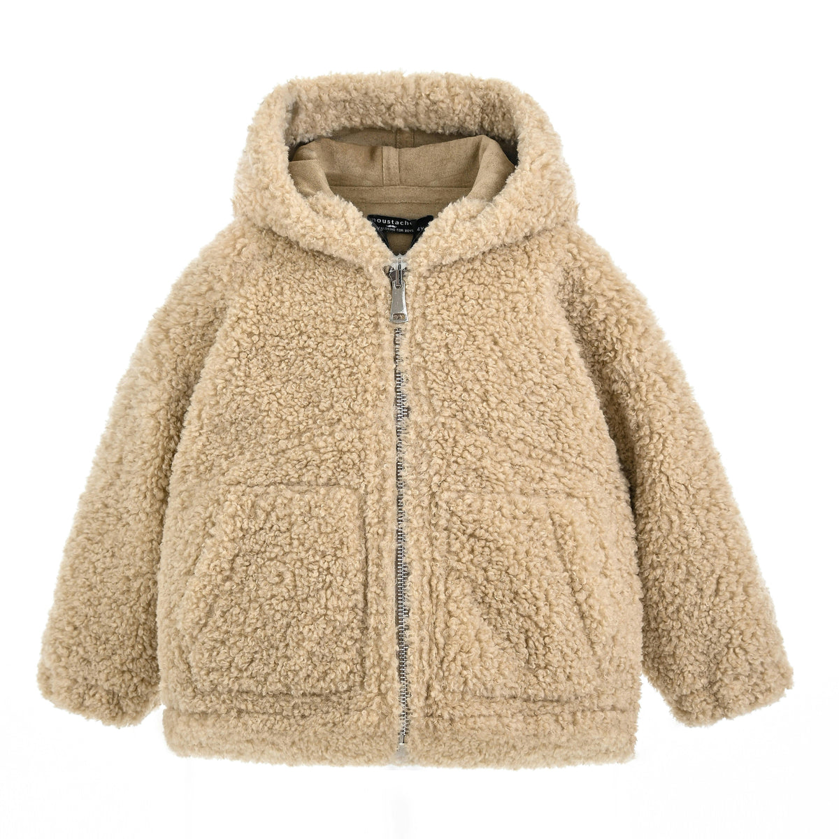 Beige Zip Fleece Jacket