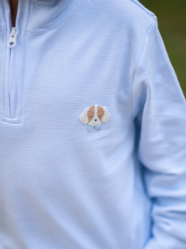 Spotted Half Zip Pullover Set
