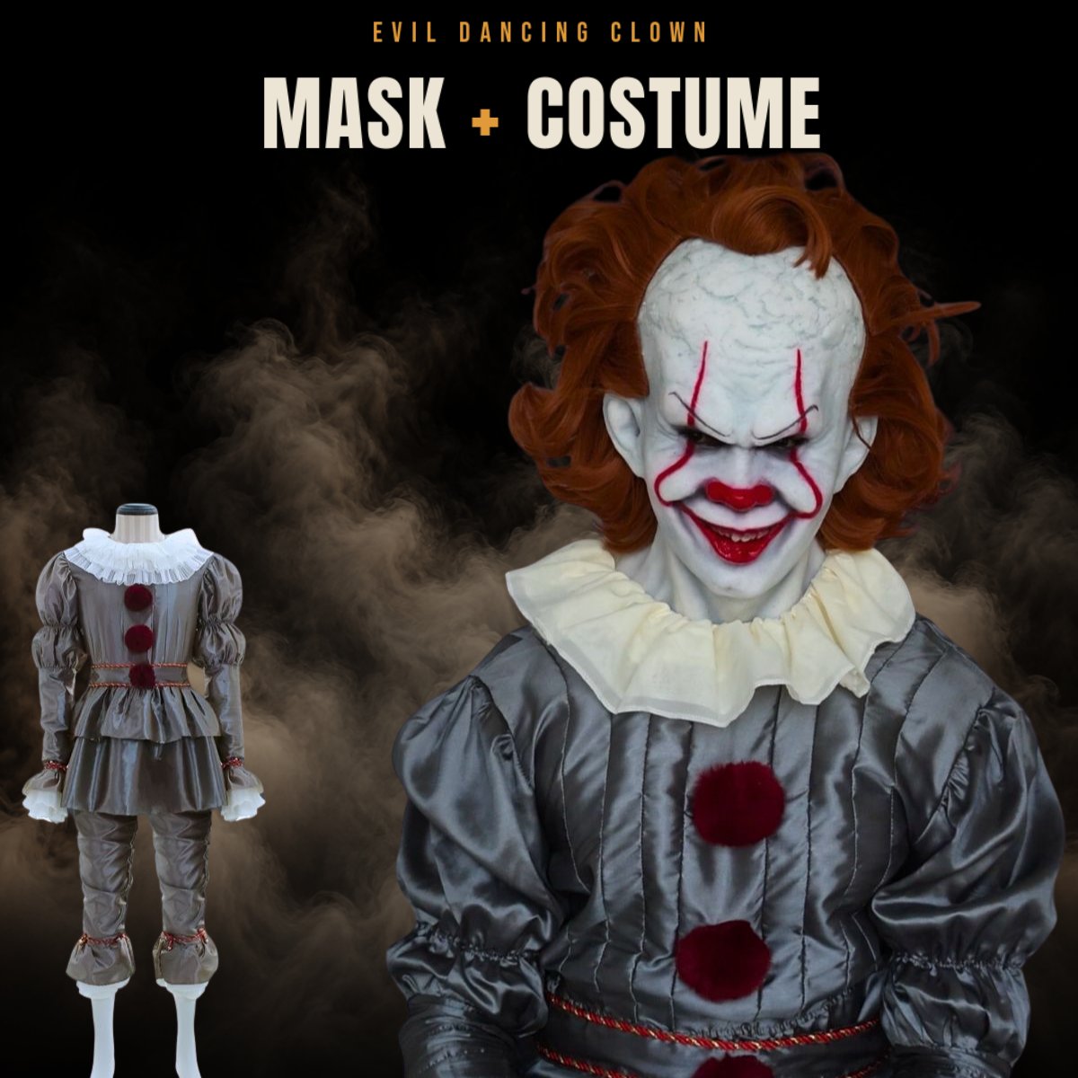 Evil Dancing Clown Mask