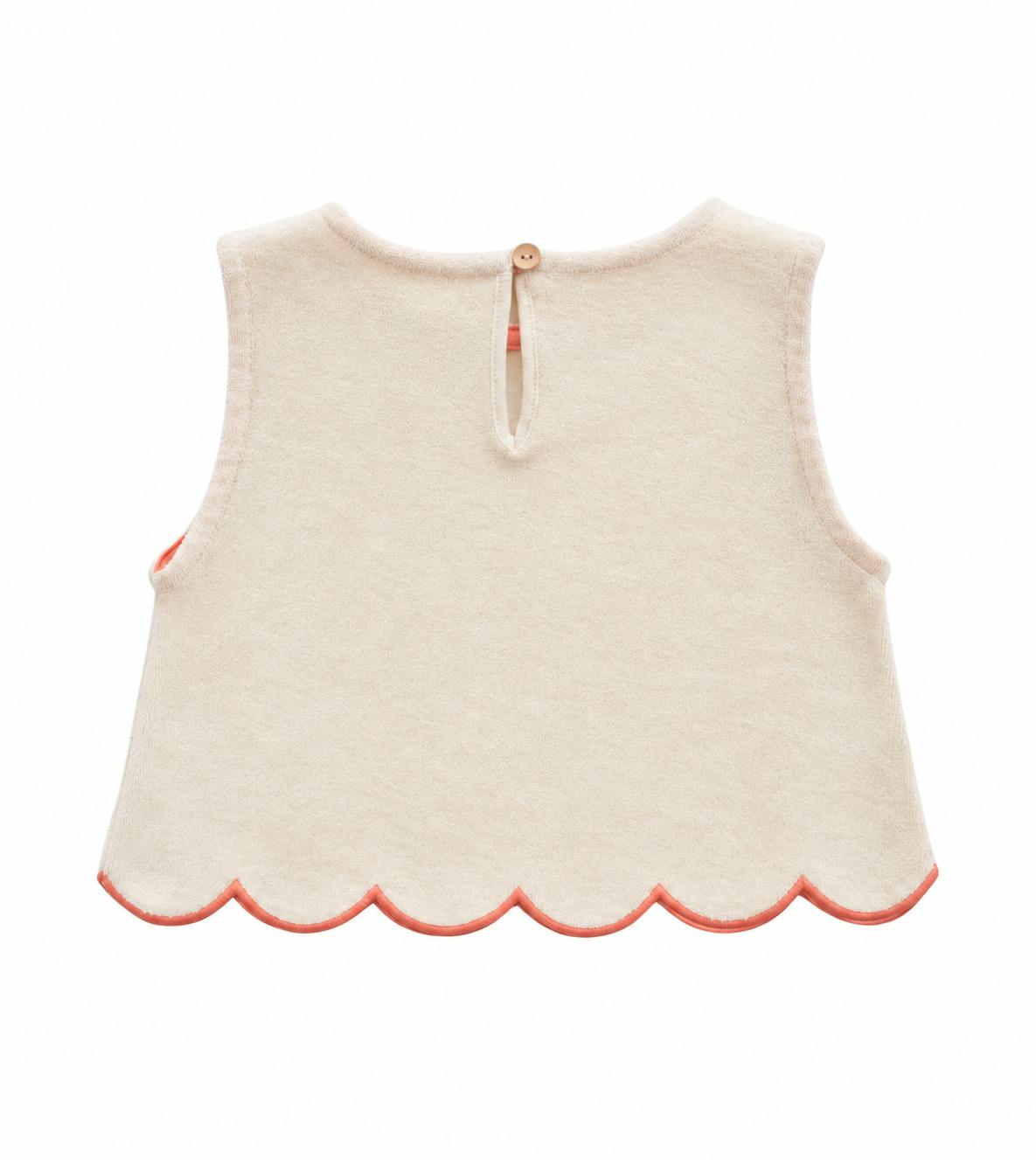 girls sofia scallop tank