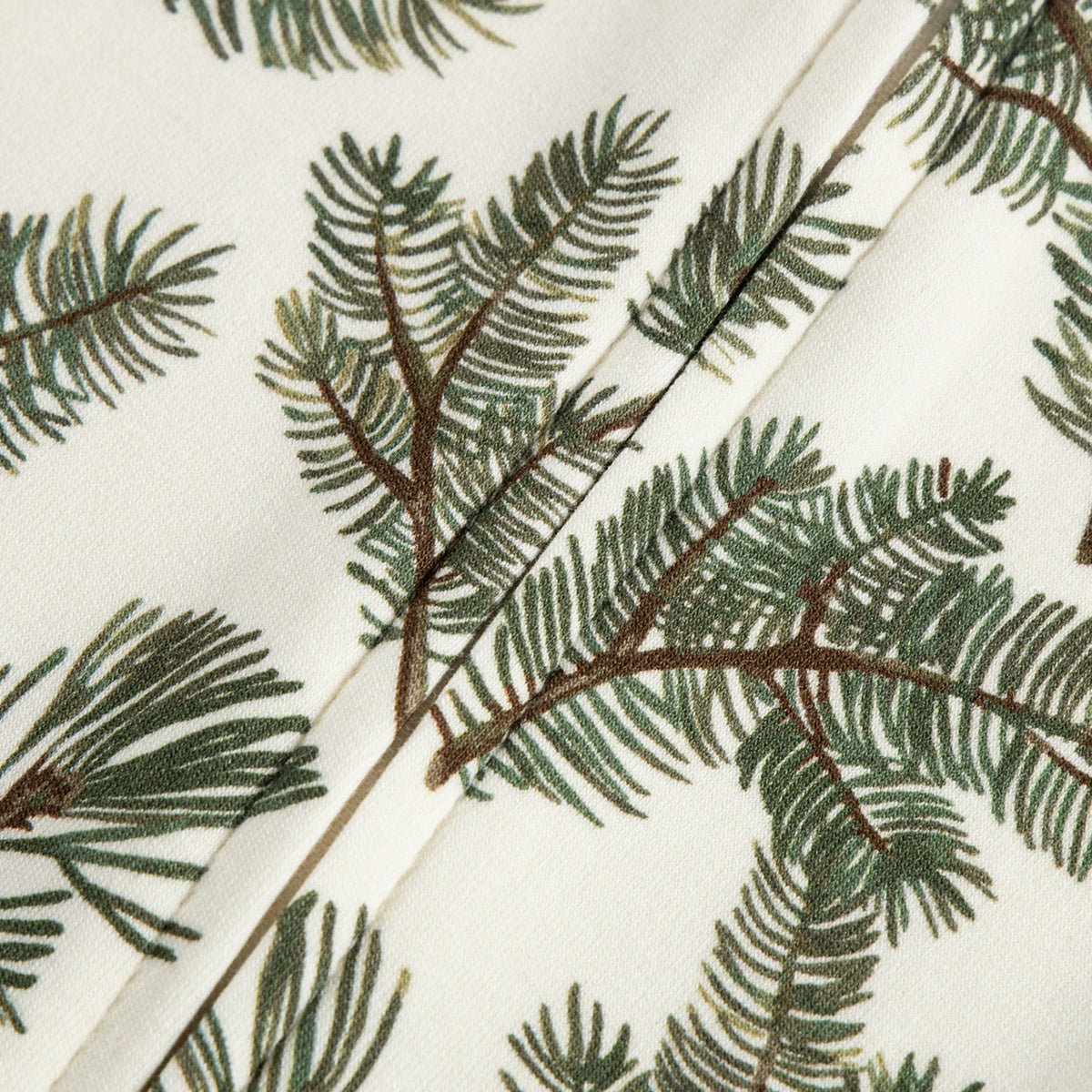 Pine Brushed Zipper Pajama