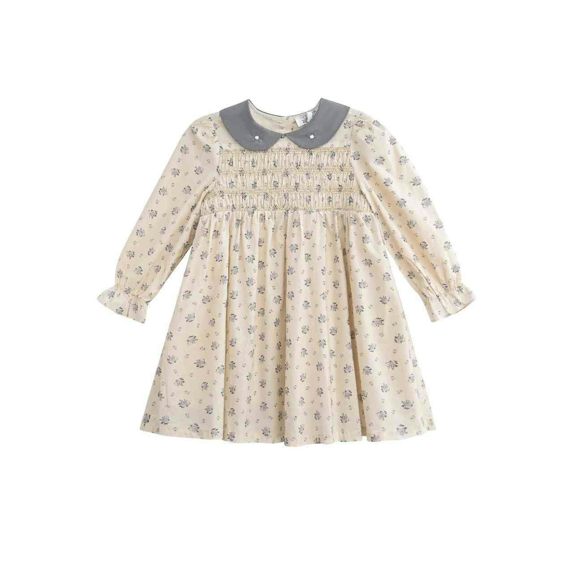Beige Bloom Dress Set