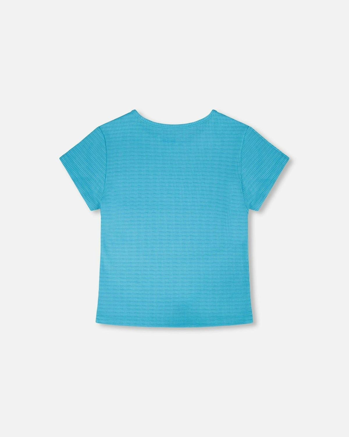 Crinkle Jersey T-Shirt Blue