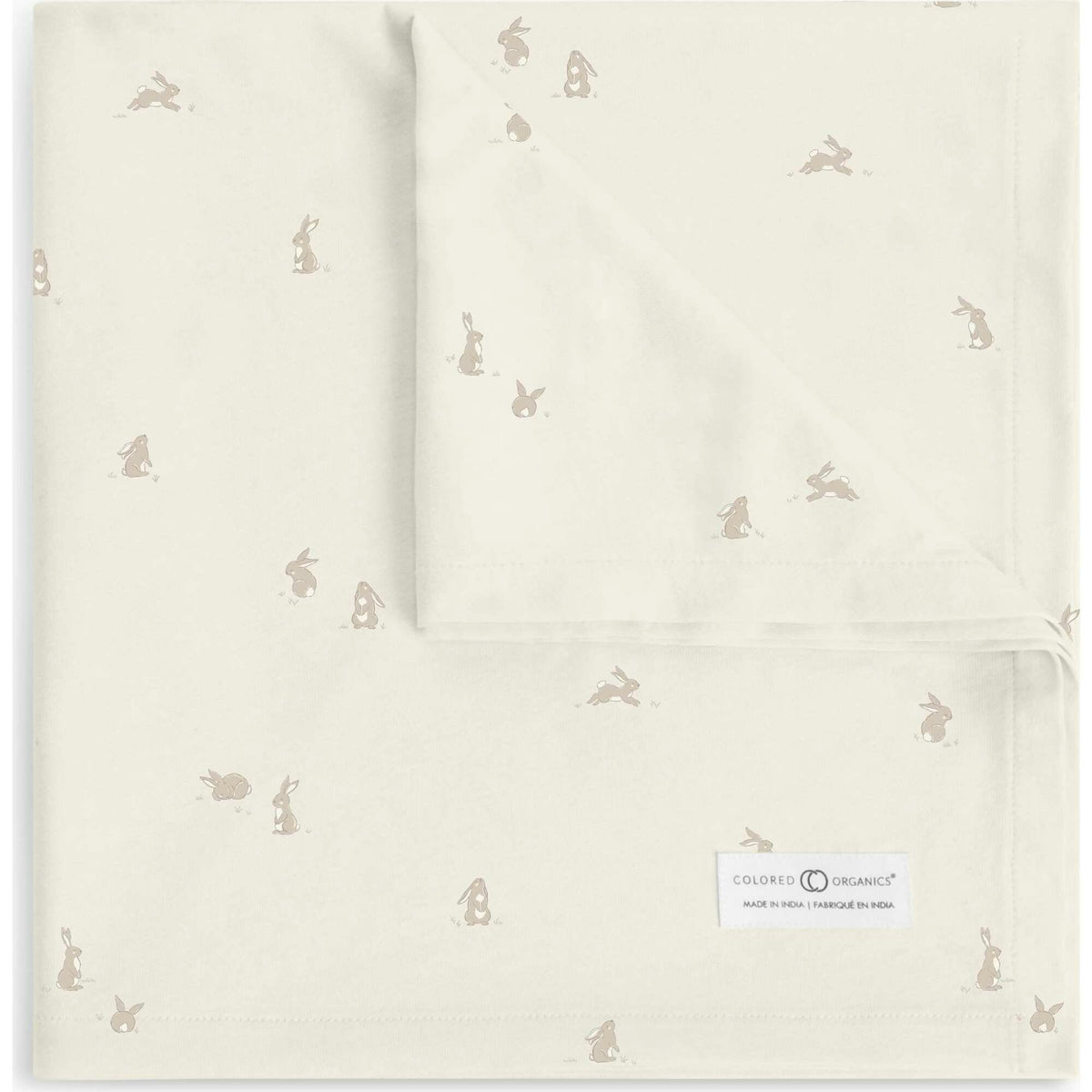 Swaddle Blanket | Bunny / Oat + Clay