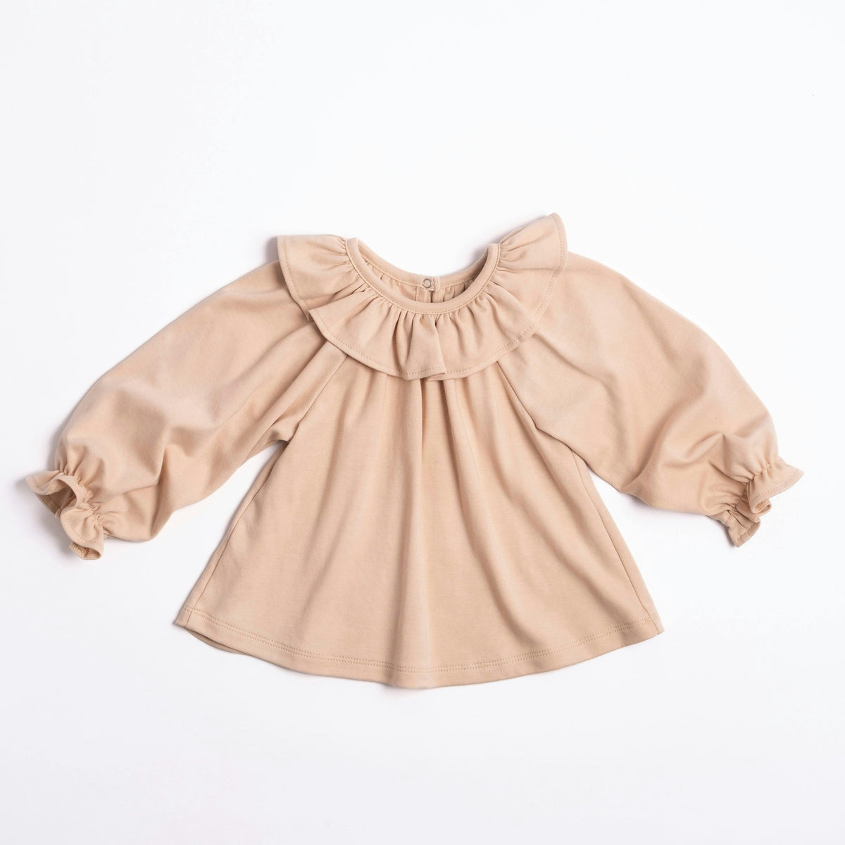 Ruffle Top in Dusty Pink