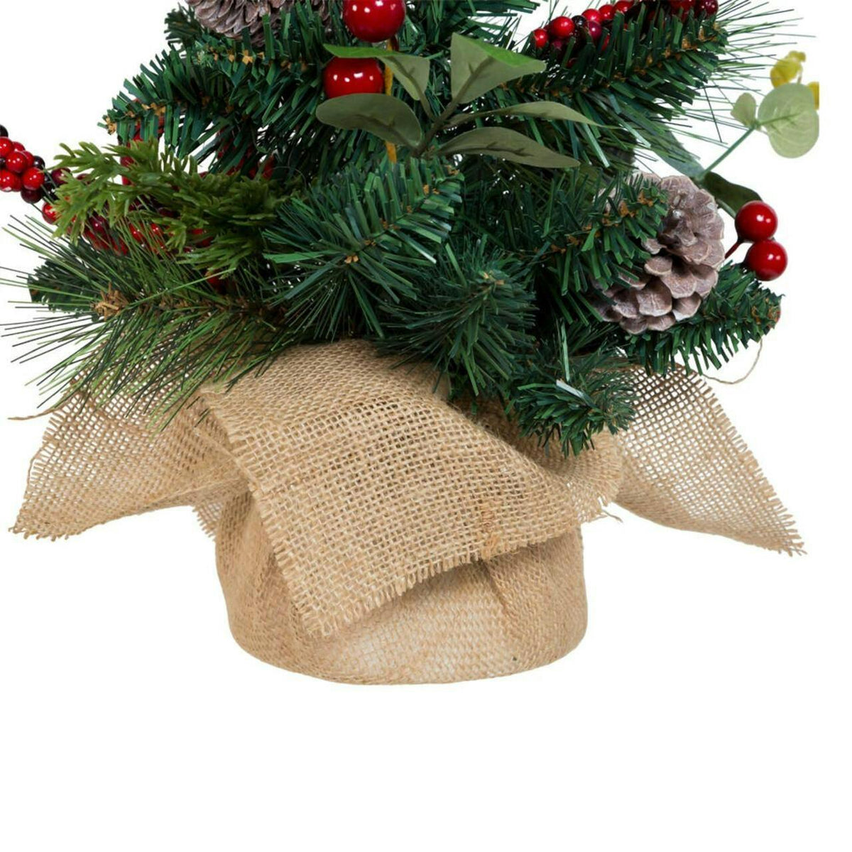 Kurt Adler 18-Inch Berries and Pinecone Ribbon Tree