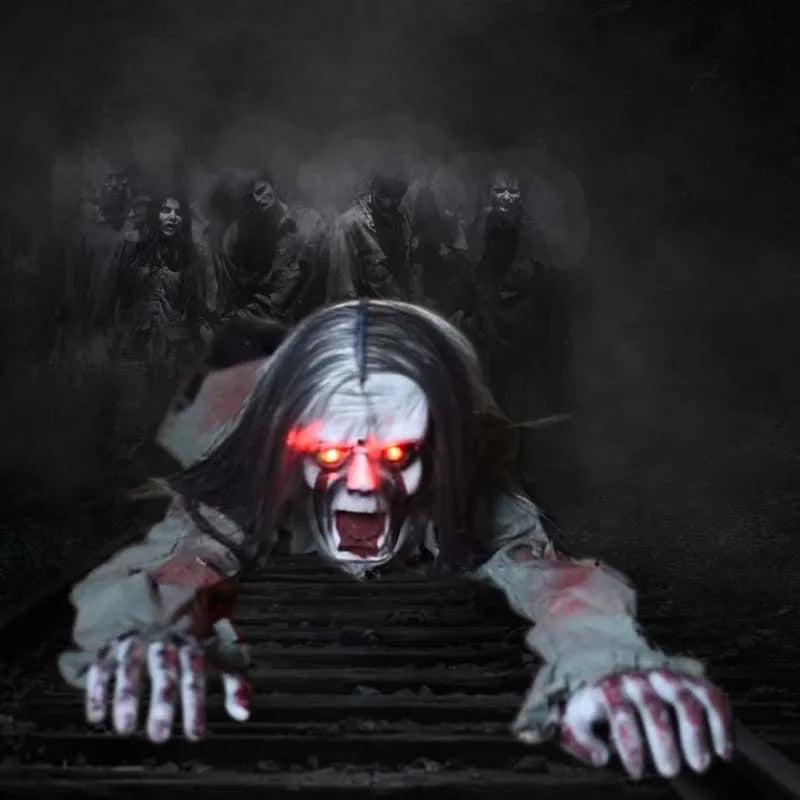 Crawling Zombie Ground Prop Halloween Decoration