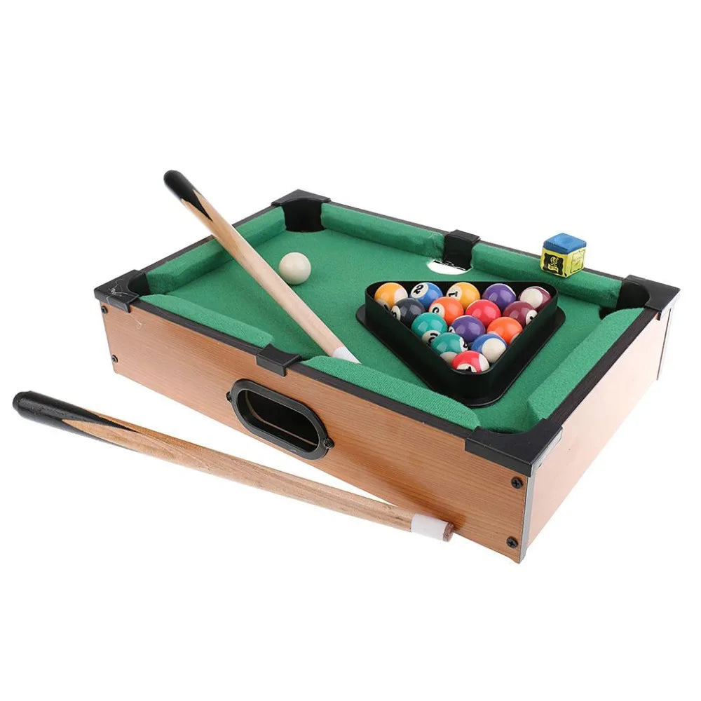 Mini Wooden Tabletop Pool Table
