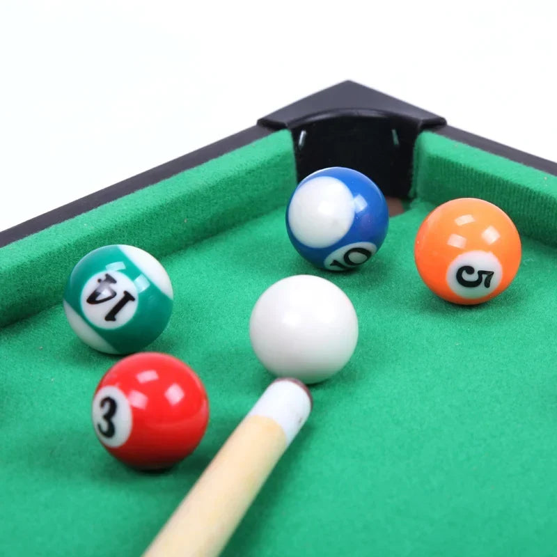Mini Wooden Tabletop Pool Table