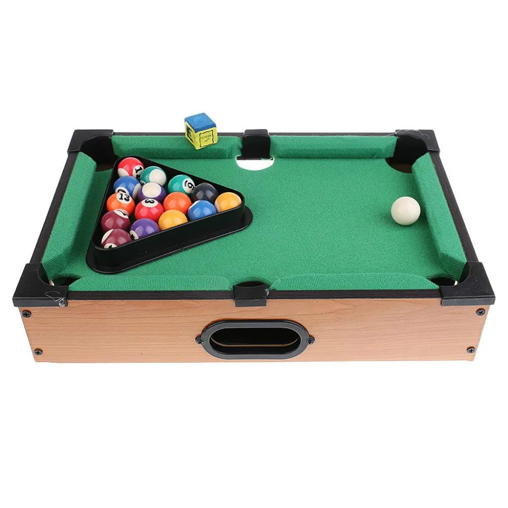 Mini Wooden Tabletop Pool Table