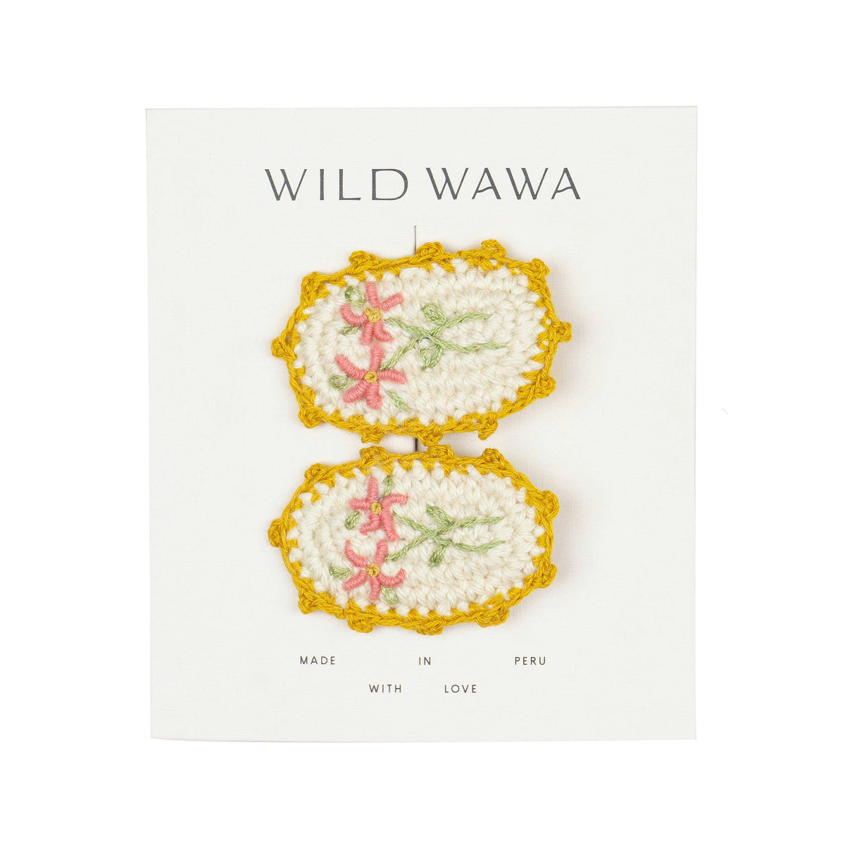 Crochet Clip Set in Early Blooms
