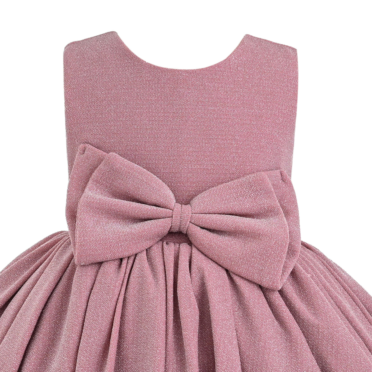 Pink Isalyn Glitter Bow Dress