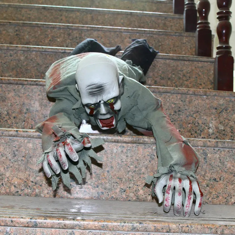 Crawling Zombie Ground Prop Halloween Decoration