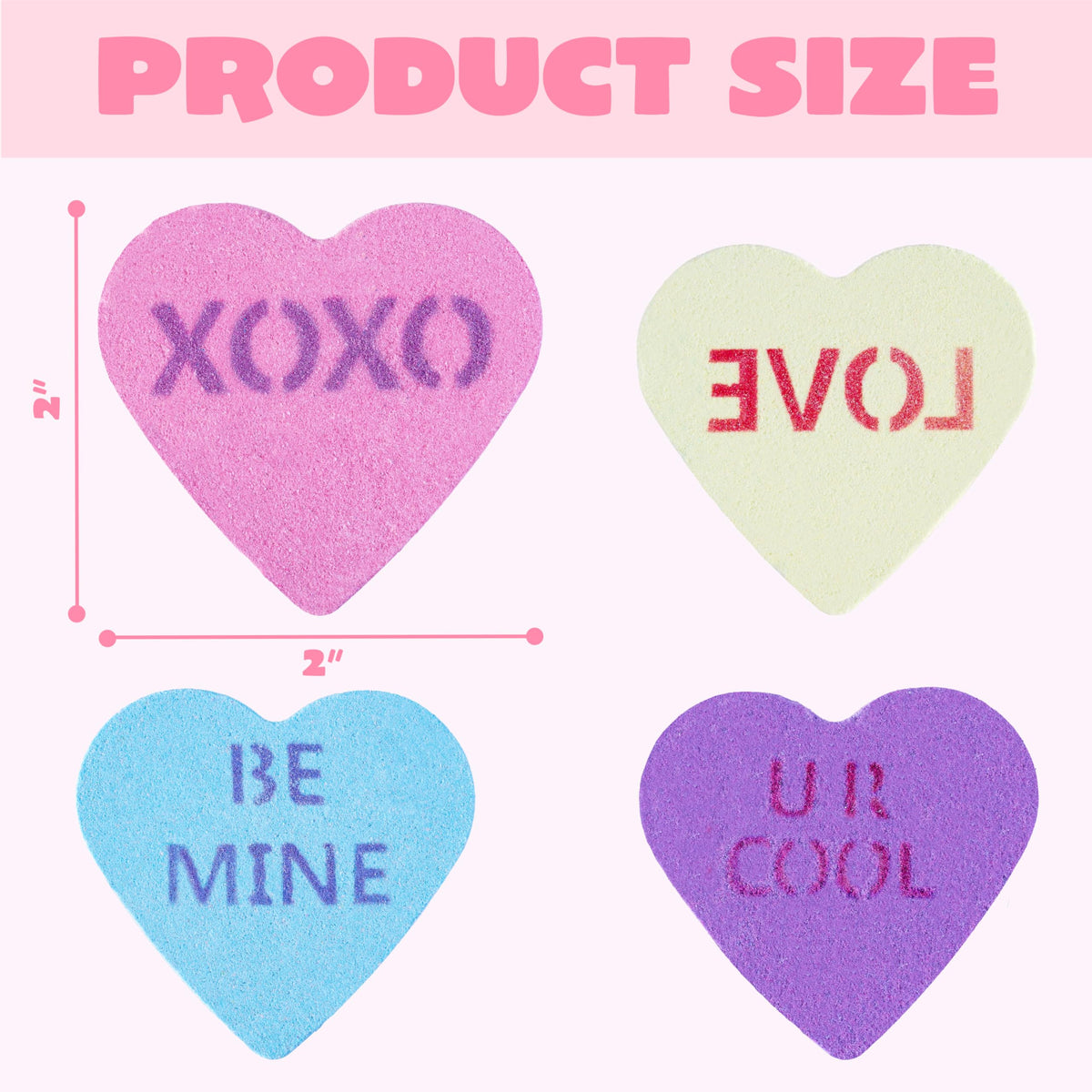 Valentine’s Day Heart Shape Soap - 12 Packs Heart Soap Bath Bomb with Cards