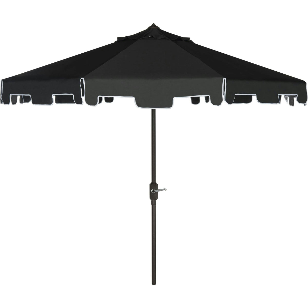 UV-Resistant Zimmerman 9' Crank Push-Button Tilt Umbrella