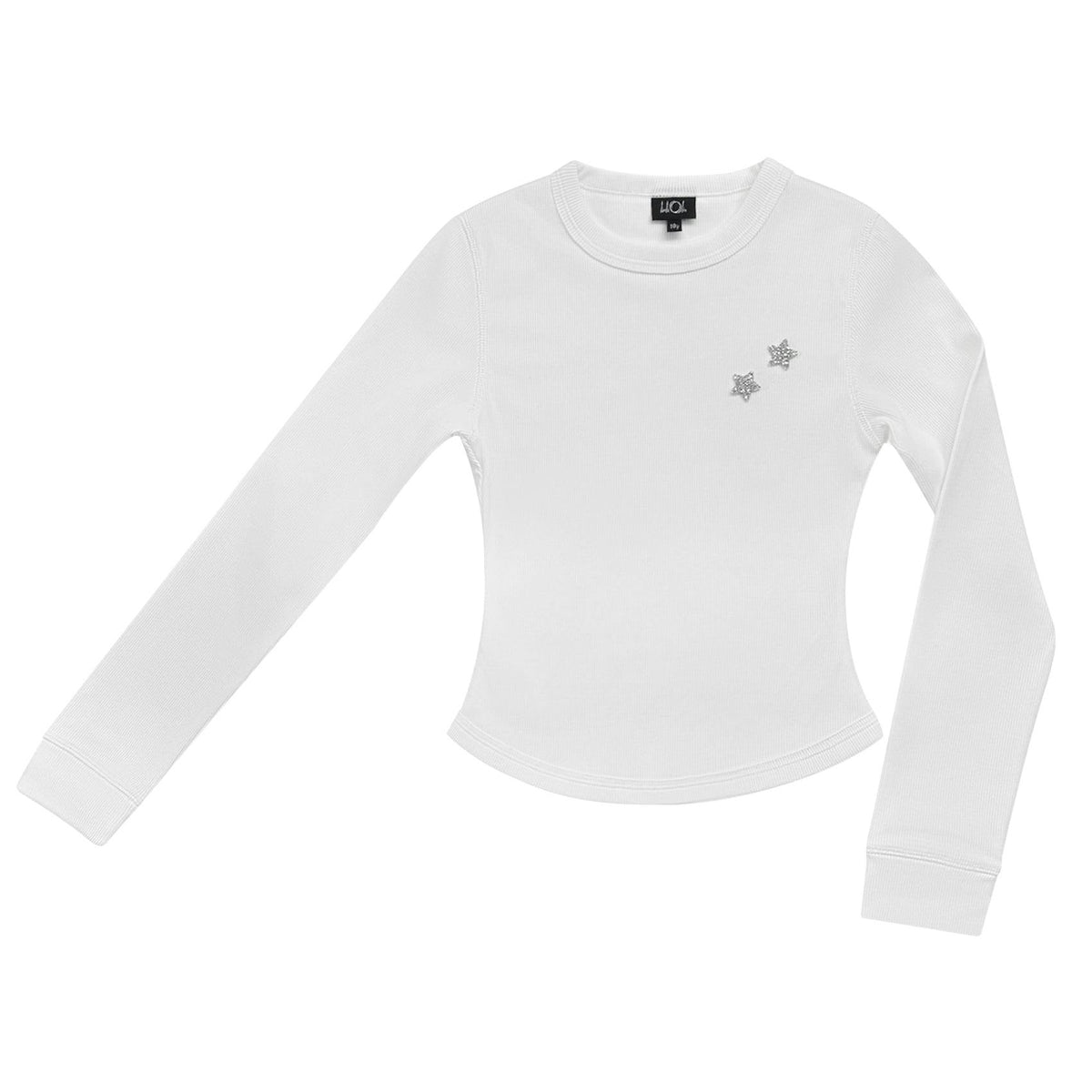 Long Sleeve Star Cotton Rib Top