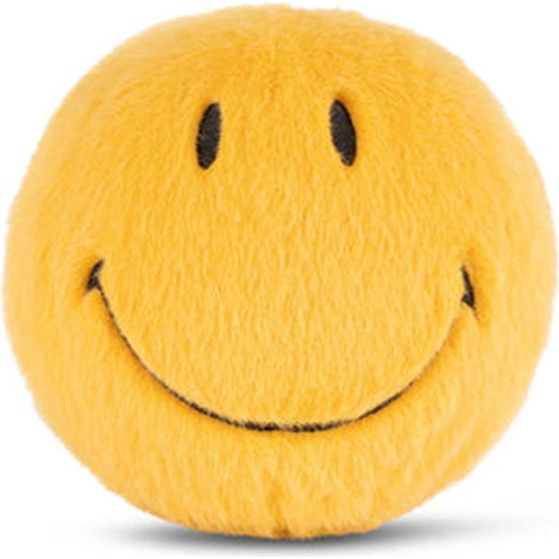 Plush Smiley Fuzzy Yellow 5"