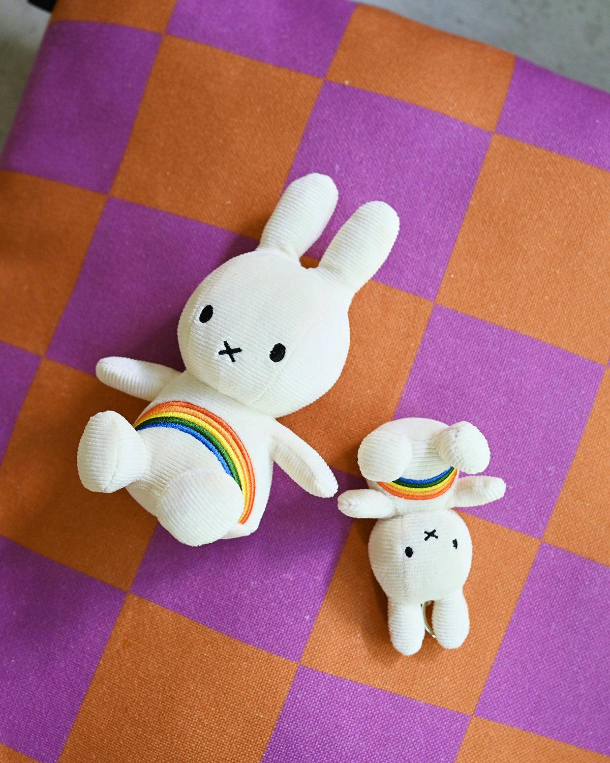 Plush Miffy Rainbow Offwhite 7"