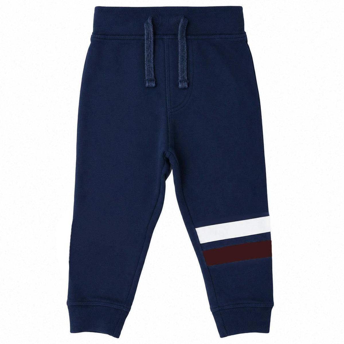 Kids Jogger Pants with Stripes - Navy