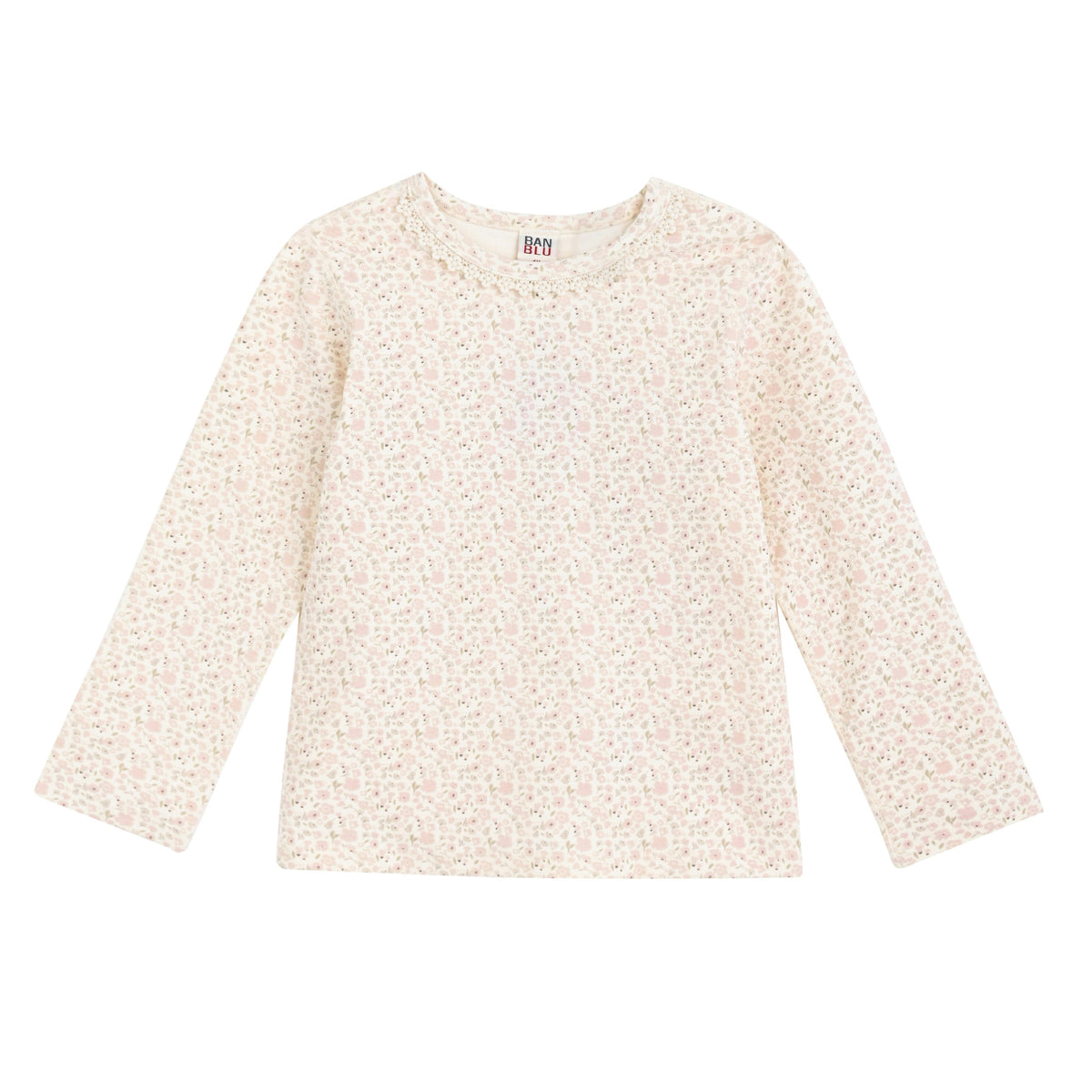 Cream Floral Cotton Pajama Set