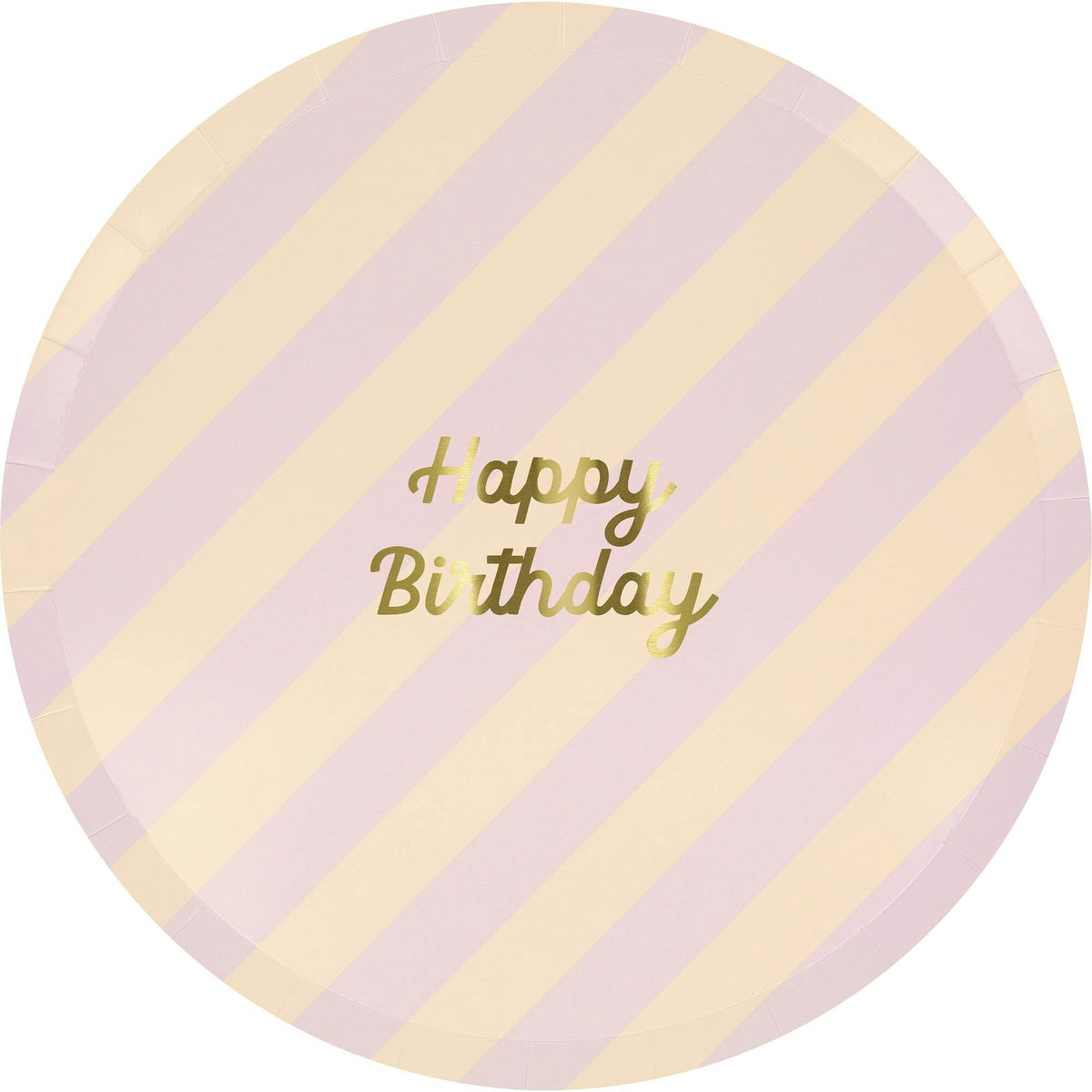 Stripe Happy Birthday Dinner Plates