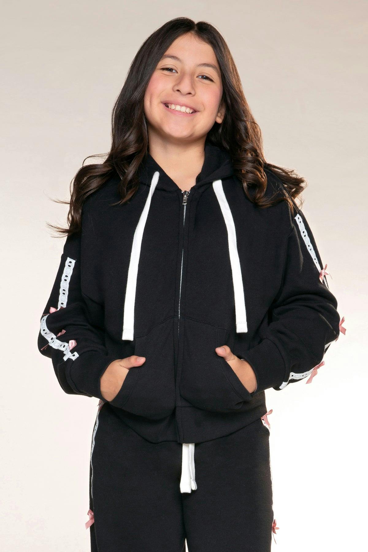 Butter French Terry Drop Shoulder Zip Hoodie