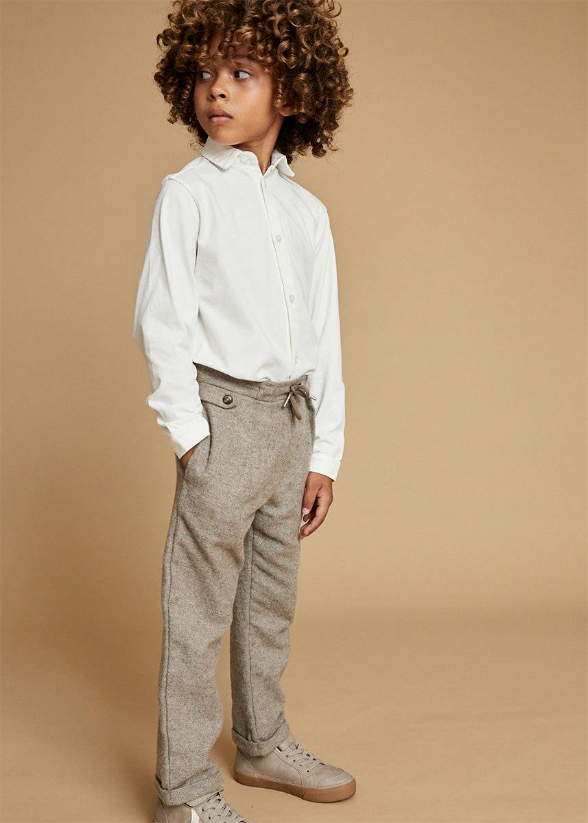 The Greige Flannel Jogger Trousers