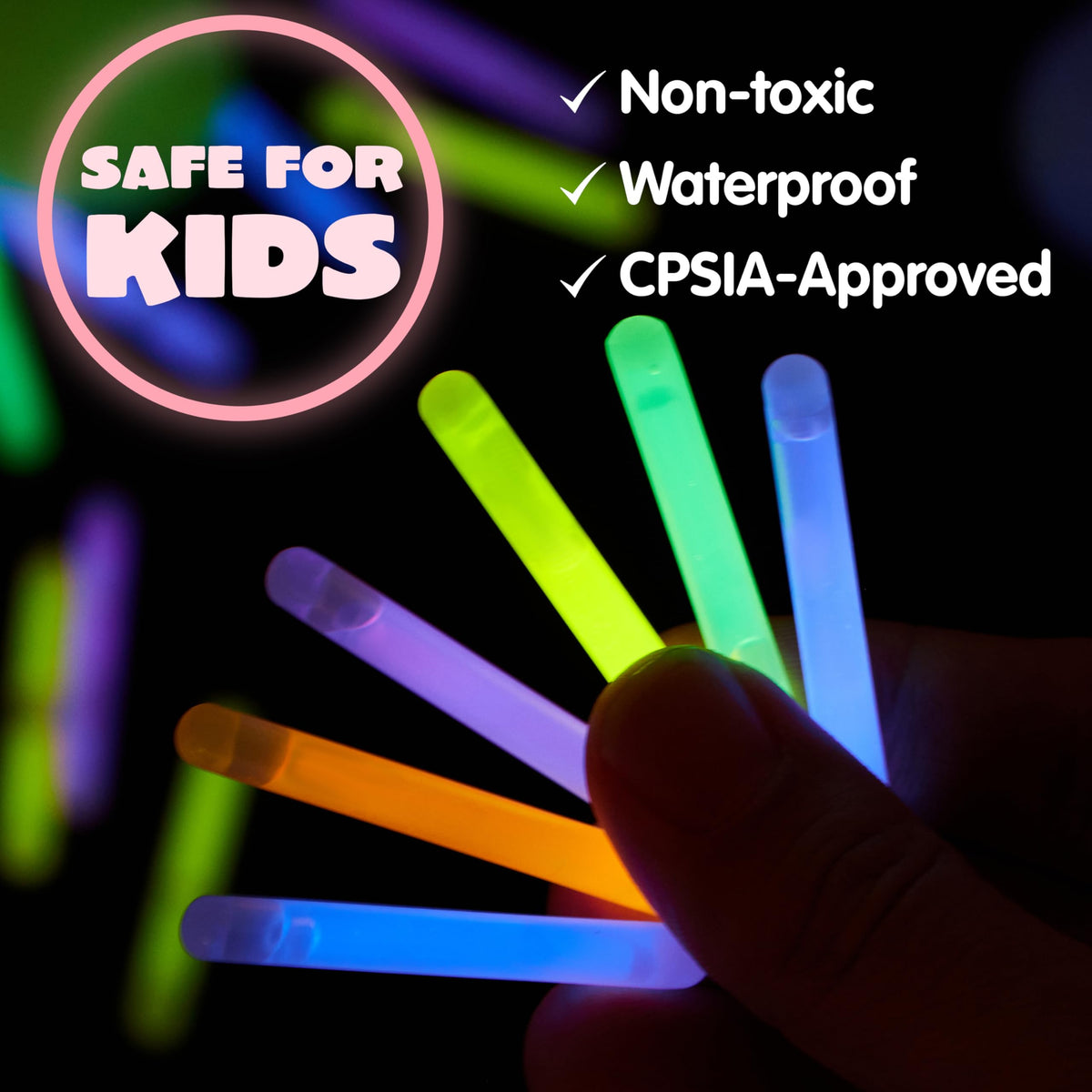 JOYIN 100 Pcs Easter Eggs with Mini Glow Sticks