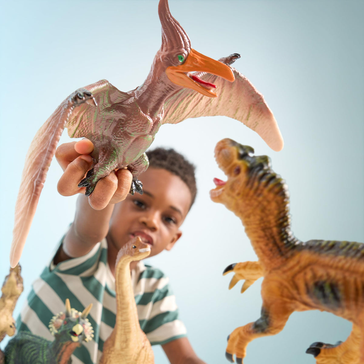 JOYIN 6Pcs Big Soft Dinosaur Toys Set for Toddlers