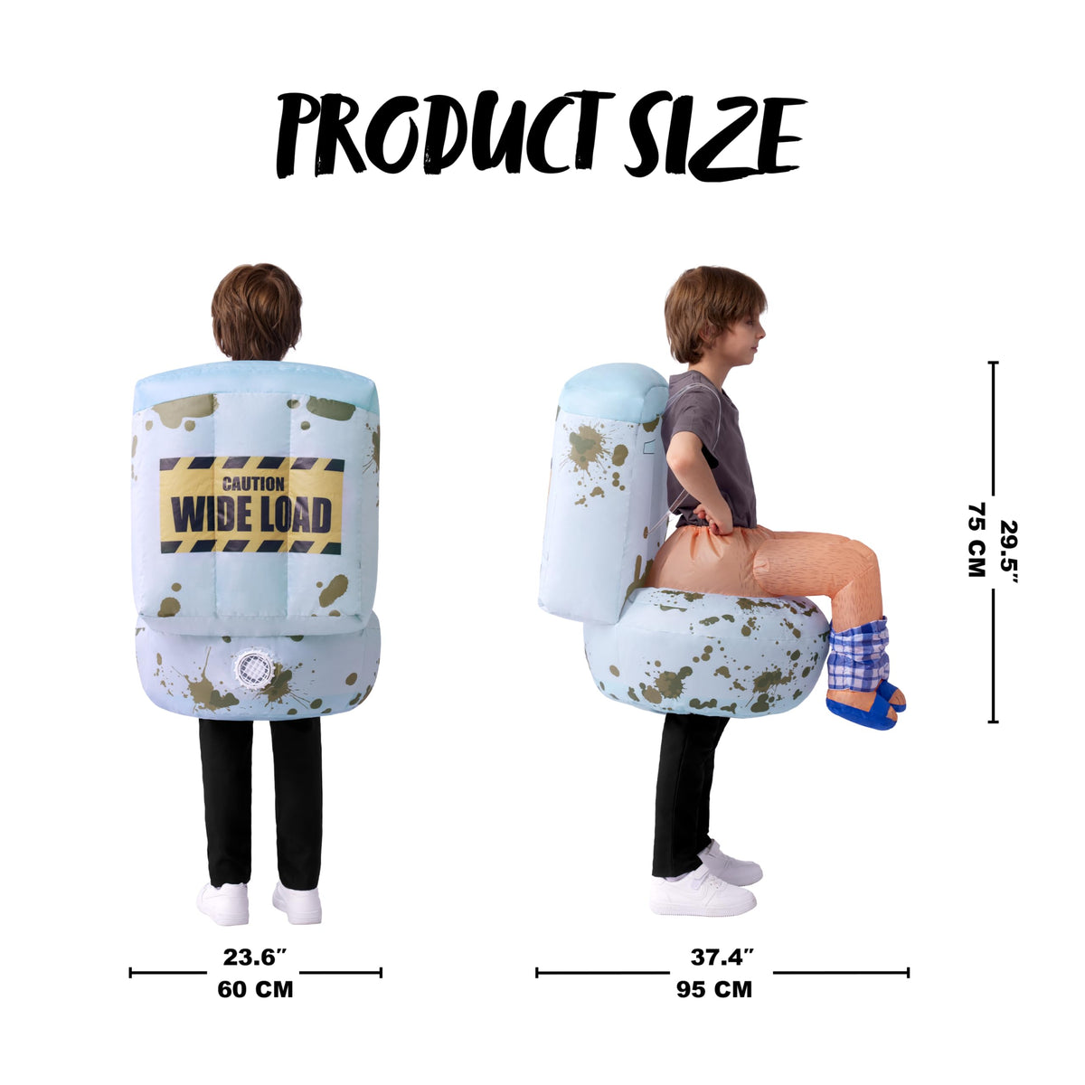 JOYIN Kids Funny Sitting Toilet Inflatable Halloween Costume