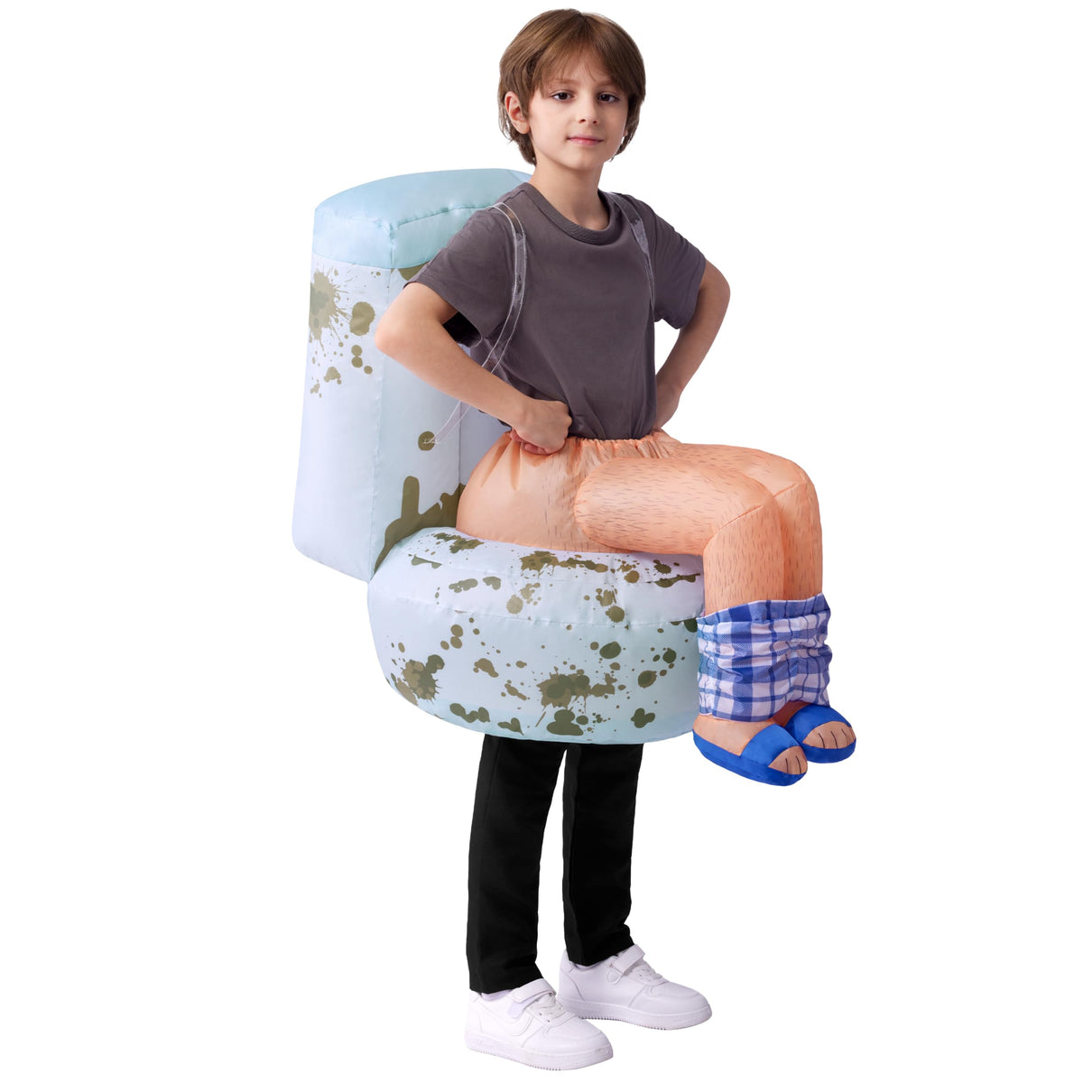 JOYIN Kids Funny Sitting Toilet Inflatable Halloween Costume