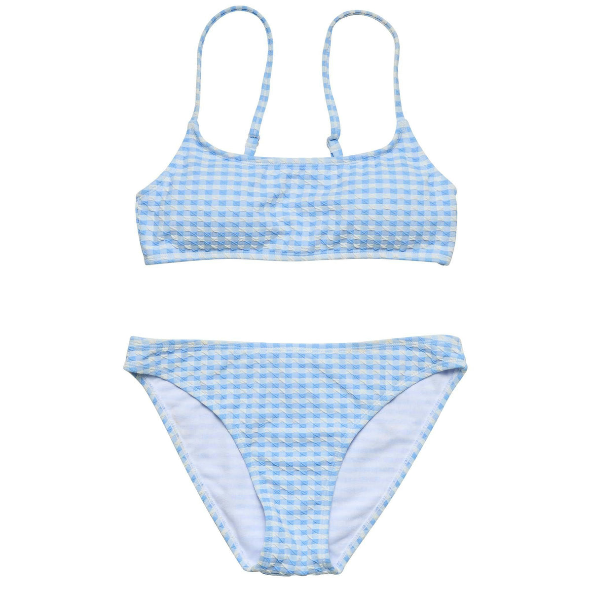 Seaside Gingham Teen Crop Bikini