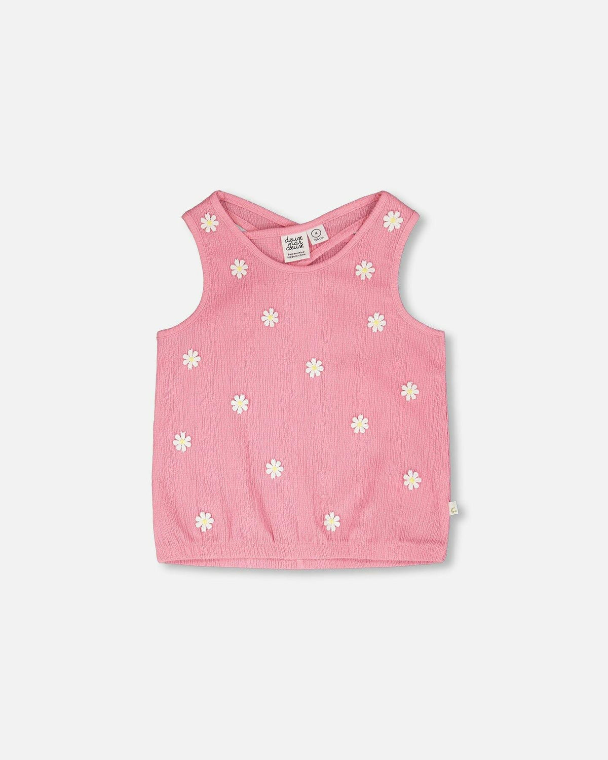 Crinkle Jersey Tank Top Pink