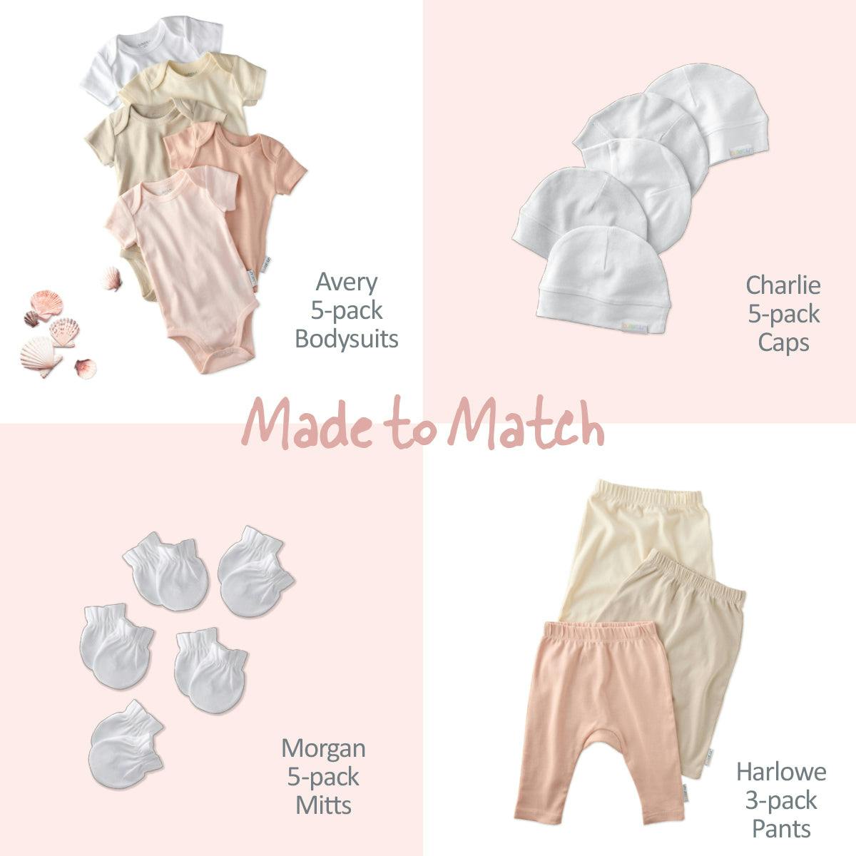 AVERY 5-Pack Short Sleeve Bodysuits