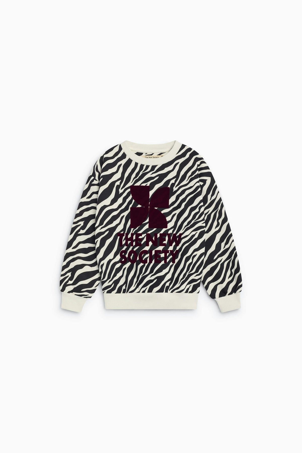 TNS Logo Sweatshirt Zebra Print